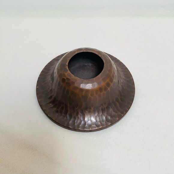 CRAFTSMAN STUDIO COPPER CANDLESTICK HAMMERED HANDMADE VINTAGE GIFT - Picture 5 of 5